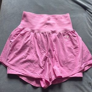 Pink Vital Seamless 2.0 Gymshark 2-in-1 Shorts Size Small Worn 3x